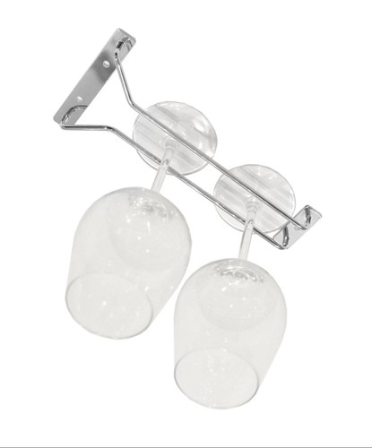 Wine glass holder chrome - glass,