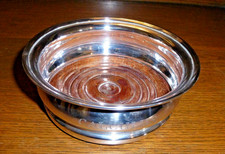 Vintage Silver Wine Bottle Coaster by C J Vander Ltd, London 1981