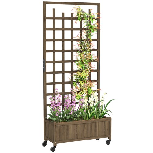 Outsunny wooden trellis - wooden,