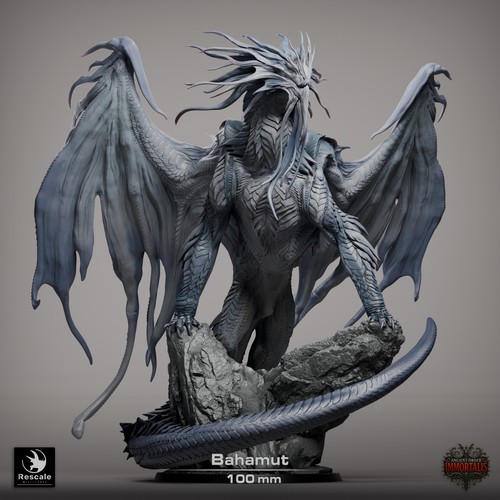 Bahamut dragon large d - bahamut, d&d