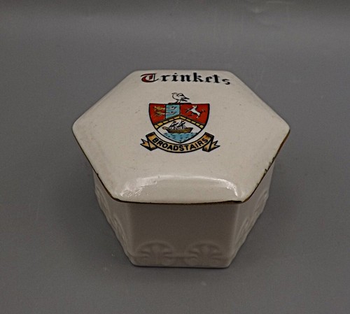 Antique crested china trinket - antique,
