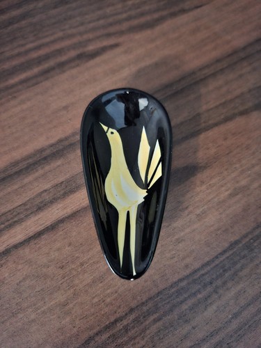 Hand painted black - painted, glazed