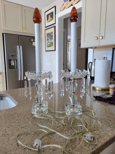 Mantle crystal candelabra - 2,,