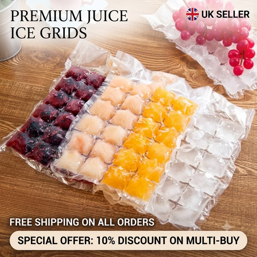100 ice cube freezer bags - 100, 2400
