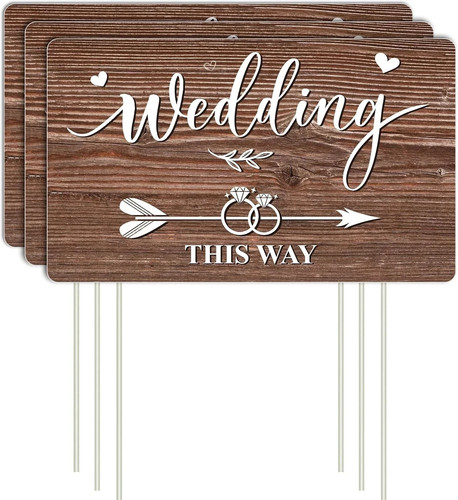 3pcs double sided wedding this - 3pcs,