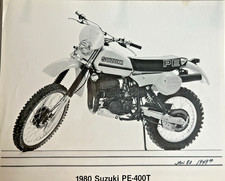 1980 Suzuki PE-400T factory press photo B+W original