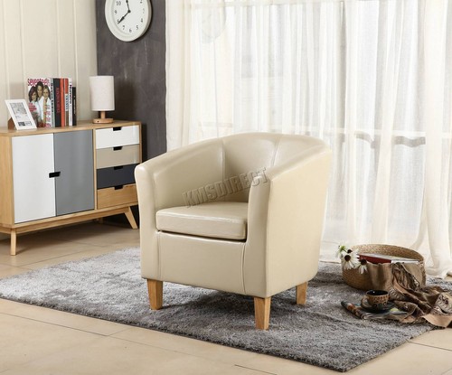 Tub chair faux leather - tub,
