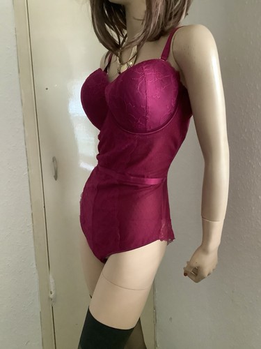 Rich plum silky - &, padded
