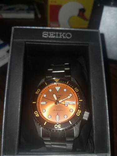 Seiko sports skx orange 38mm - seiko, 5