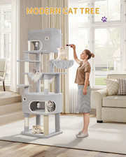Large Cat Tree Tall Cat Tower Multi Level Activity Centre Indoor Cat Furniture
