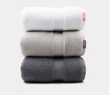 2 Pack Oversize Bamboo Cotton Bath Towels Premium Ultra Soft Absorbent Towel