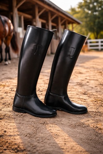 Horse riding boots - horse, leather