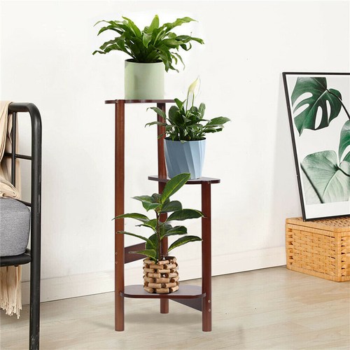 Tall bamboo plant stand - bamboo,