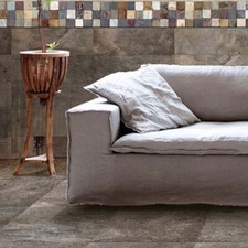 Warm Dark Grey Stone Effect Matt Ceramic Rustic Bathroom Wall Tile 20x60cm Box