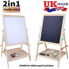 Kids 2 in 1 Wooden Blackboard