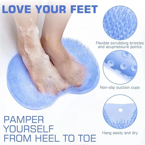 Shower foot scrubber mat - scrubber,