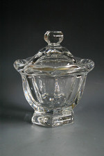 VINTAGE BACCARAT GLASS SUGAR / CANDY BOWL WITH COVER