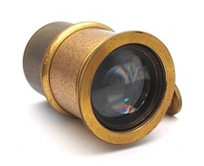 Antique 6 Inch F4 Petzval Focusing Brass Lens - UK Dealer