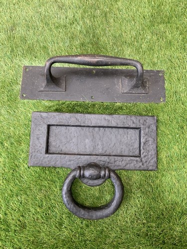 Vintage cast iron letter box - iron,