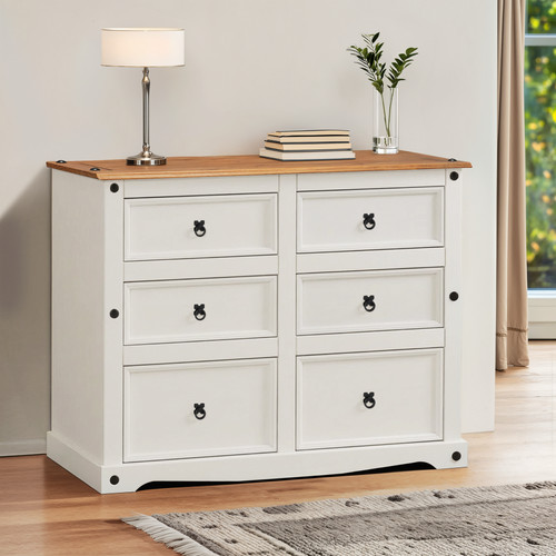 Corona chest drawers white - of,