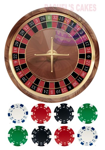 Roulette wheel casino chips - wheel,