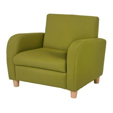 HOMCOM Kids Armchair Toddler Sofa Chair with Padding Seat Bedroom Green
