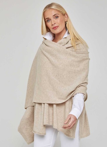 Cashmere cream scarf thick - cashmere,