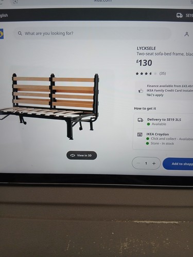 Sofa bed seater lycksele - bed, 2