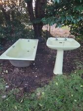 Yellow Cast Iron Bath And
