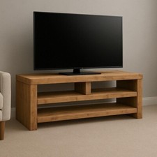 Rustic Wooden Tv Stand/ Chunky