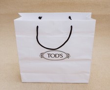 TODS GIFT SHOPPING BAG CARRIER TOTE MEDIUM WHITE PAPER 35.9/35.2/12CM