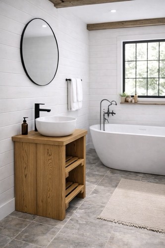 Rustic washstand freestanding - rustic,