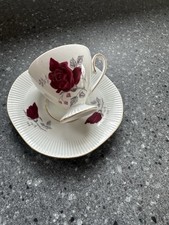 Vintage Chodziez Red Rose Gilt