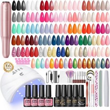 66 Pcs Gel Nail Polish with UV