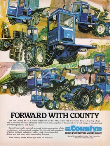 Vintage county tractor 1174 - a3,