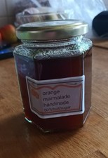 HOMEMADE JAMS & MARMALADE  ;   ORANGE MARMALADE 12 OZ JAR