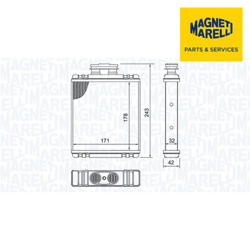 Heat exchanger interior - heat,