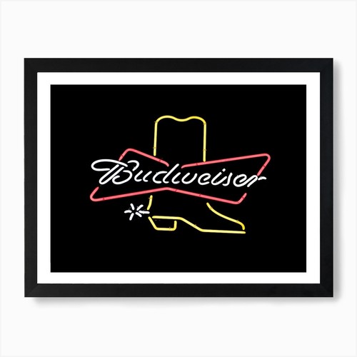 Budweiser beer neon sign - budweiser,