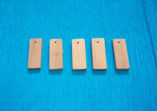 Apple wood keyring tag blanks - keyring/tag,