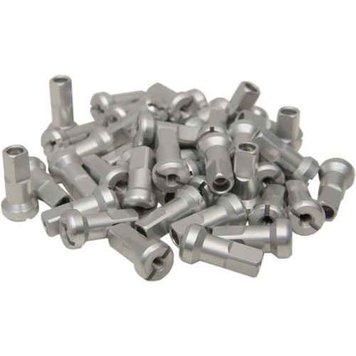 New silver aluminum nipples - aluminum,