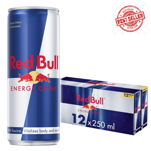 Red bull energy drink 250ml - red,