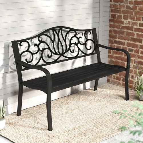 Patio bench 127cm outdoor - patio,