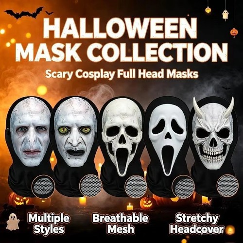 Ghost face skull balaclava - ghost,
