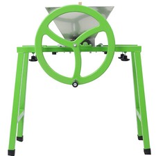 Fruit Crusher Aluminum Grinding Teeth+ Flywheel & Stand 7L Manual Juicer Grinder
