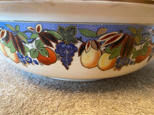 Large vintage hand painted - large,