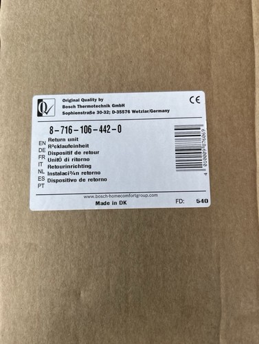 Worcester return unit manifold - return,