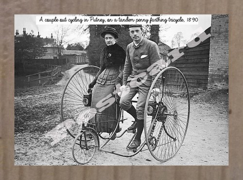 Historic tandem penny - , farthing