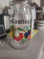 rumtopf large glass jar fruit