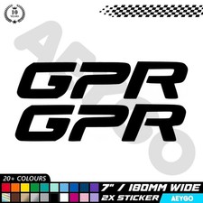 2x DERBI GPR Vinyl Decal Stickers Bike Motorbike Motorcycle Sticker Mod Sponsor