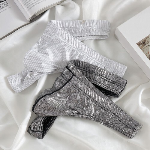 Men glossy thong - men's, underwear